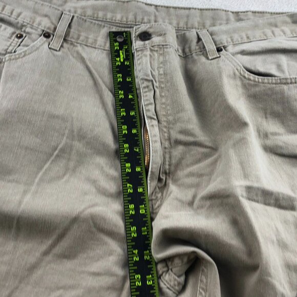 Levi's Mens Pants Size 44x29 Hemmed 559 Khaki Straight Relaxed Classic Casual Po - Picture 6 of 14